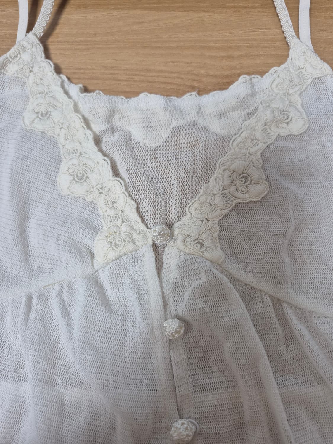 Rosebud 레이스슬립원피스 모리걸 오프화이트 상품이미지6