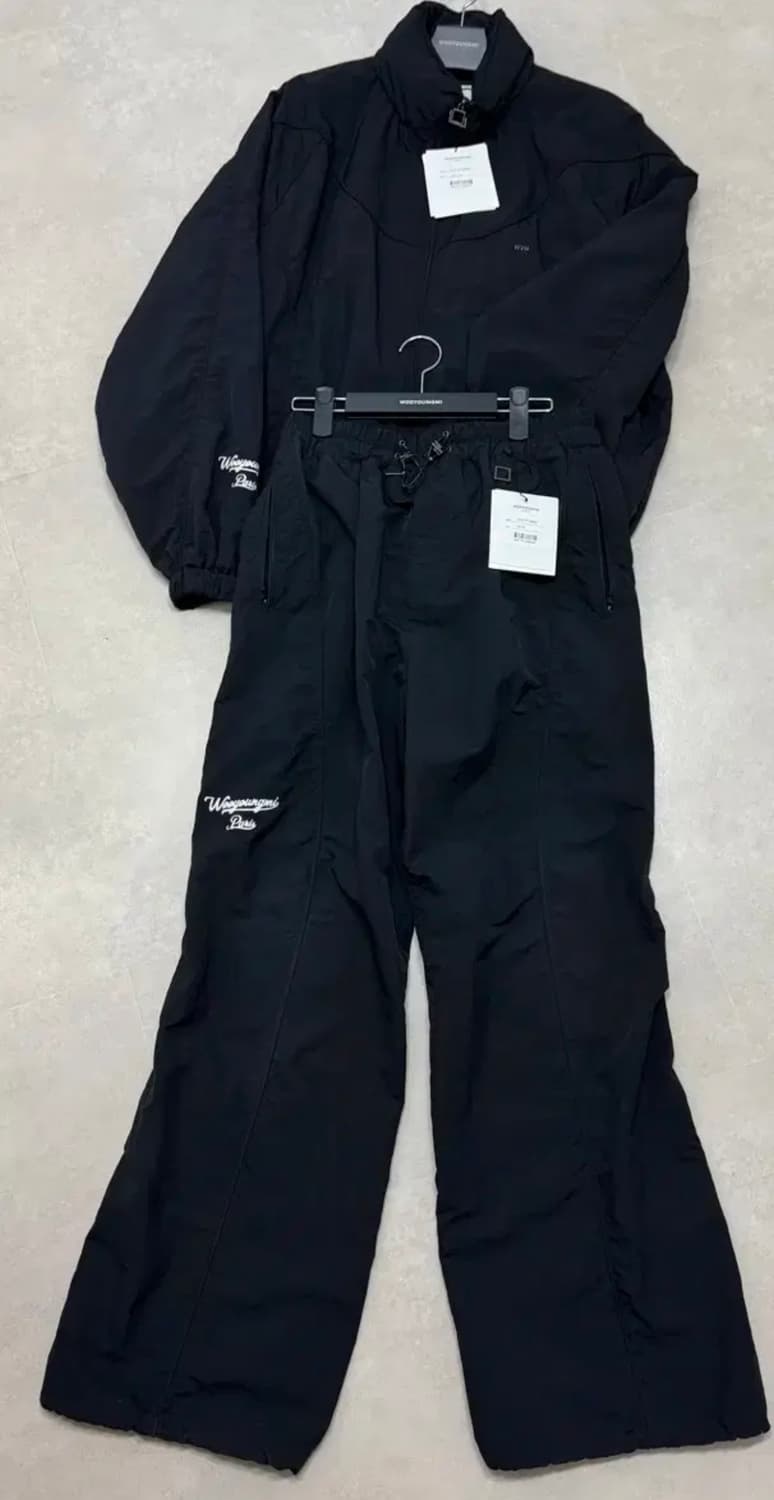 우영미 25ss 블랙 나일론 셋업 (48, 46) 상품이미지1