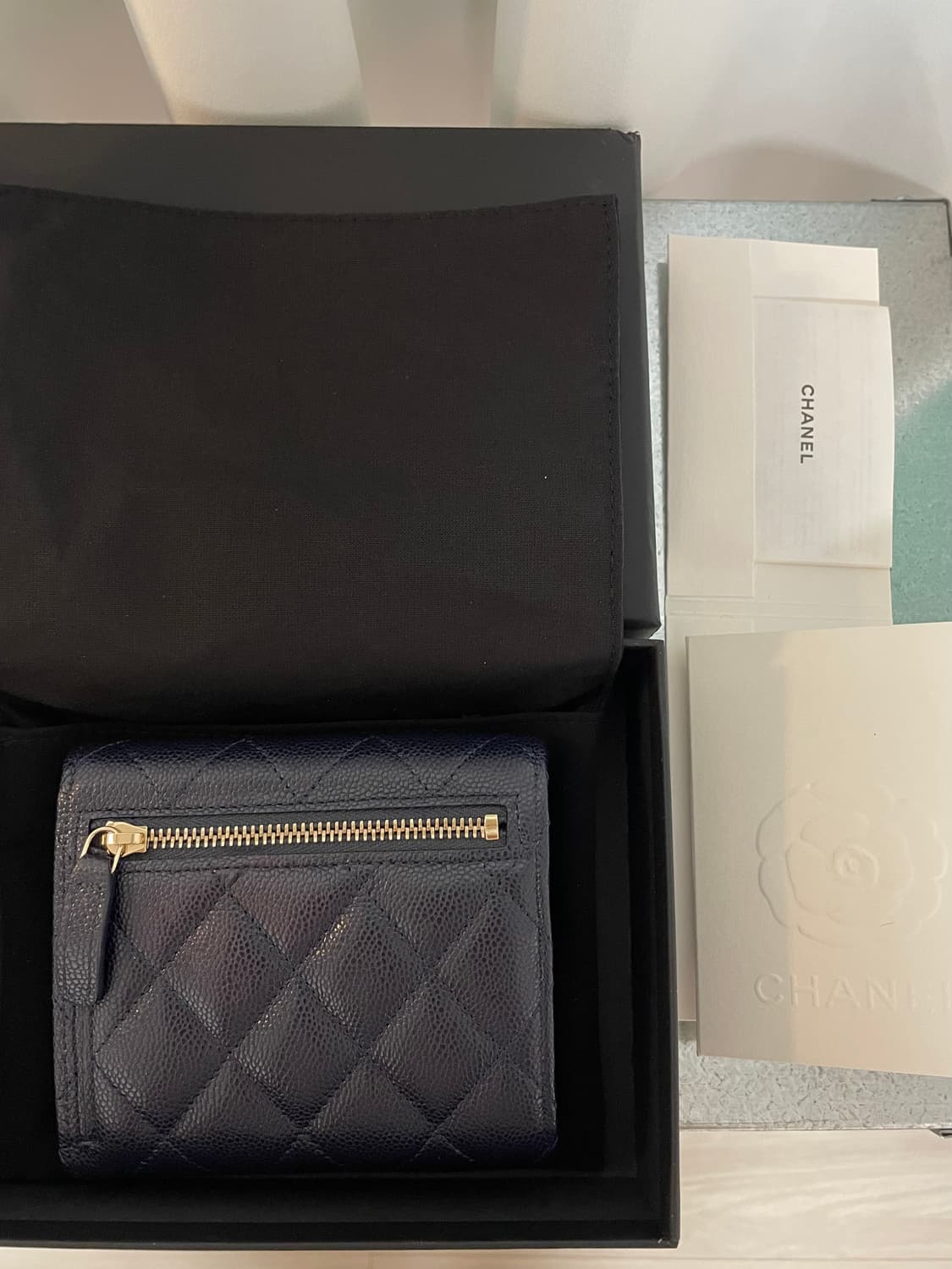 chanel wallet 샤넬 캐비어 블루퐁세 AP0231 상품이미지2