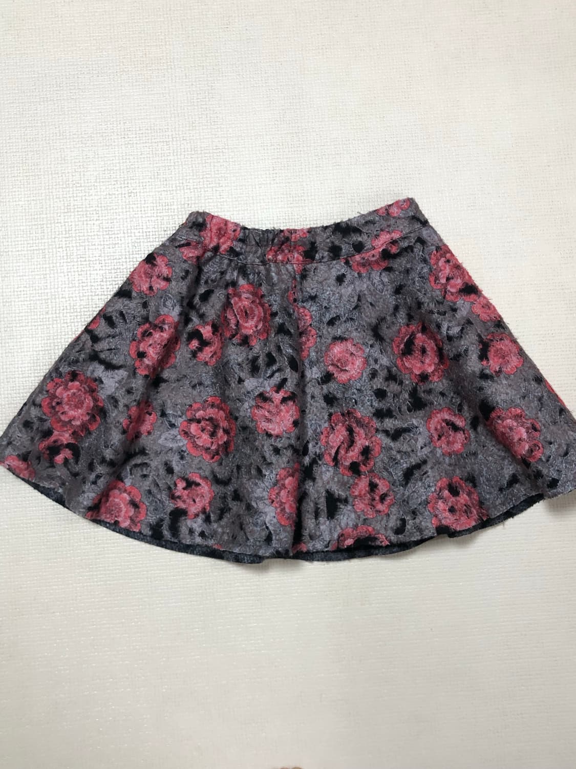 빈티지 그레이 플라워 미니 스커트 상품이미지9