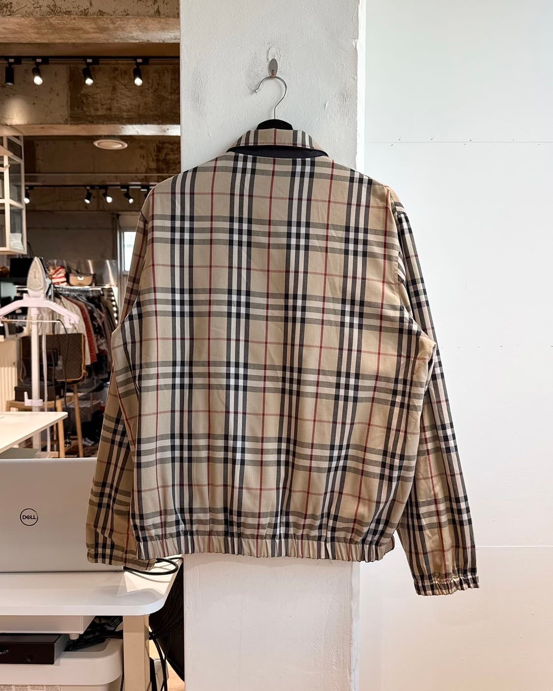 버버리 브라운 노바체크 리버시블 블루종 자켓  상품이미지5