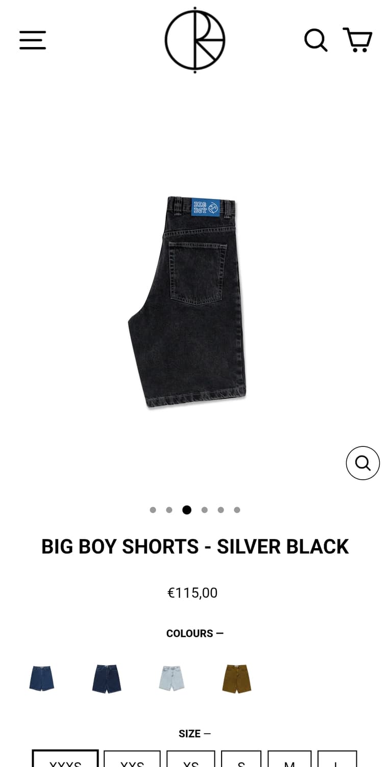 폴라스케이트 빅보이 쇼츠 블랙 s 상품이미지8