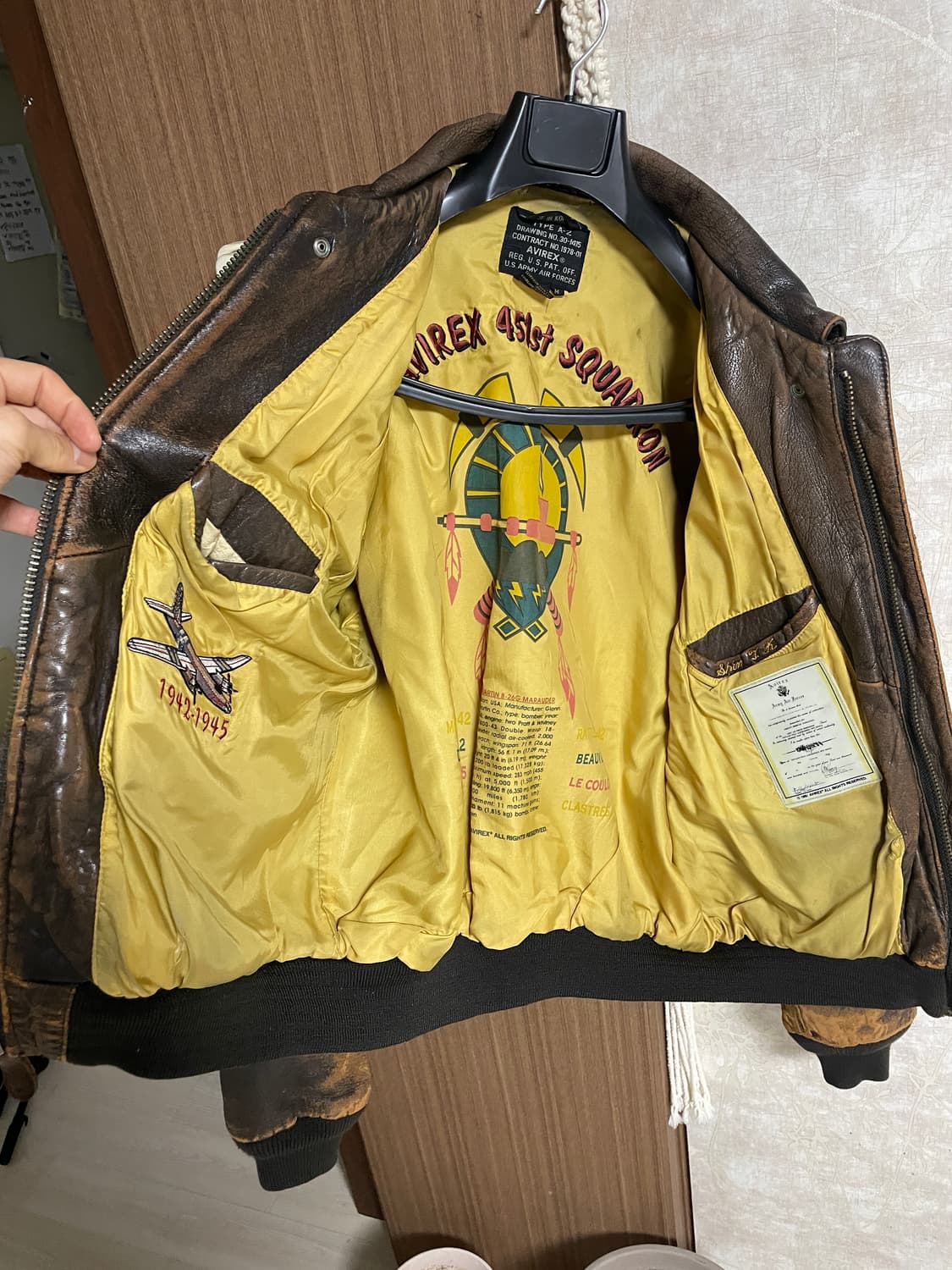 90’s OG 에이징 아비렉스 a-2 자켓 상품이미지4