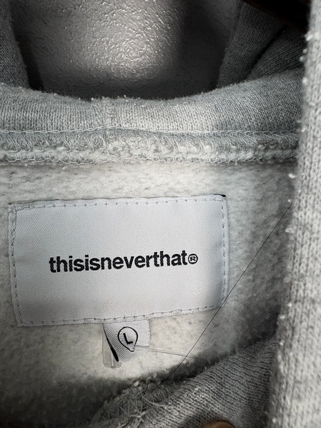 디스이즈네버댓 아치로고 후드 헤더 그레이 A3538 상품이미지5