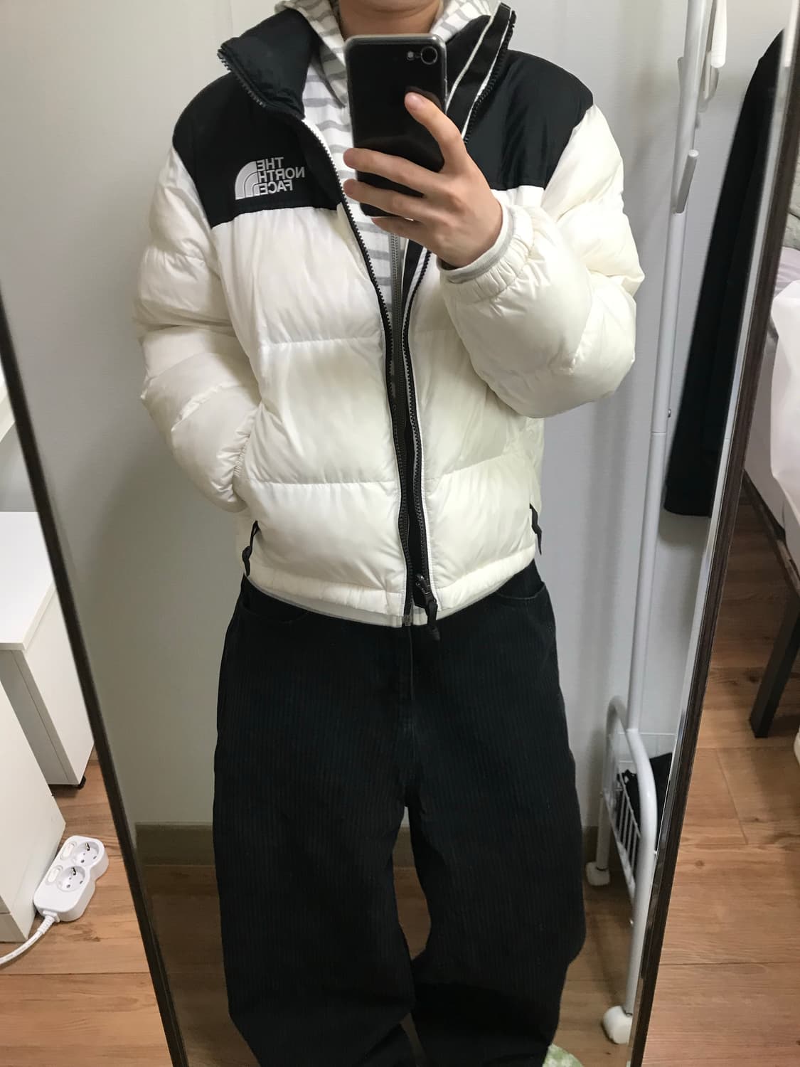 노스페이스 눕시 하이브리드 다운 볼 자켓 아이보리(w) 상품이미지3