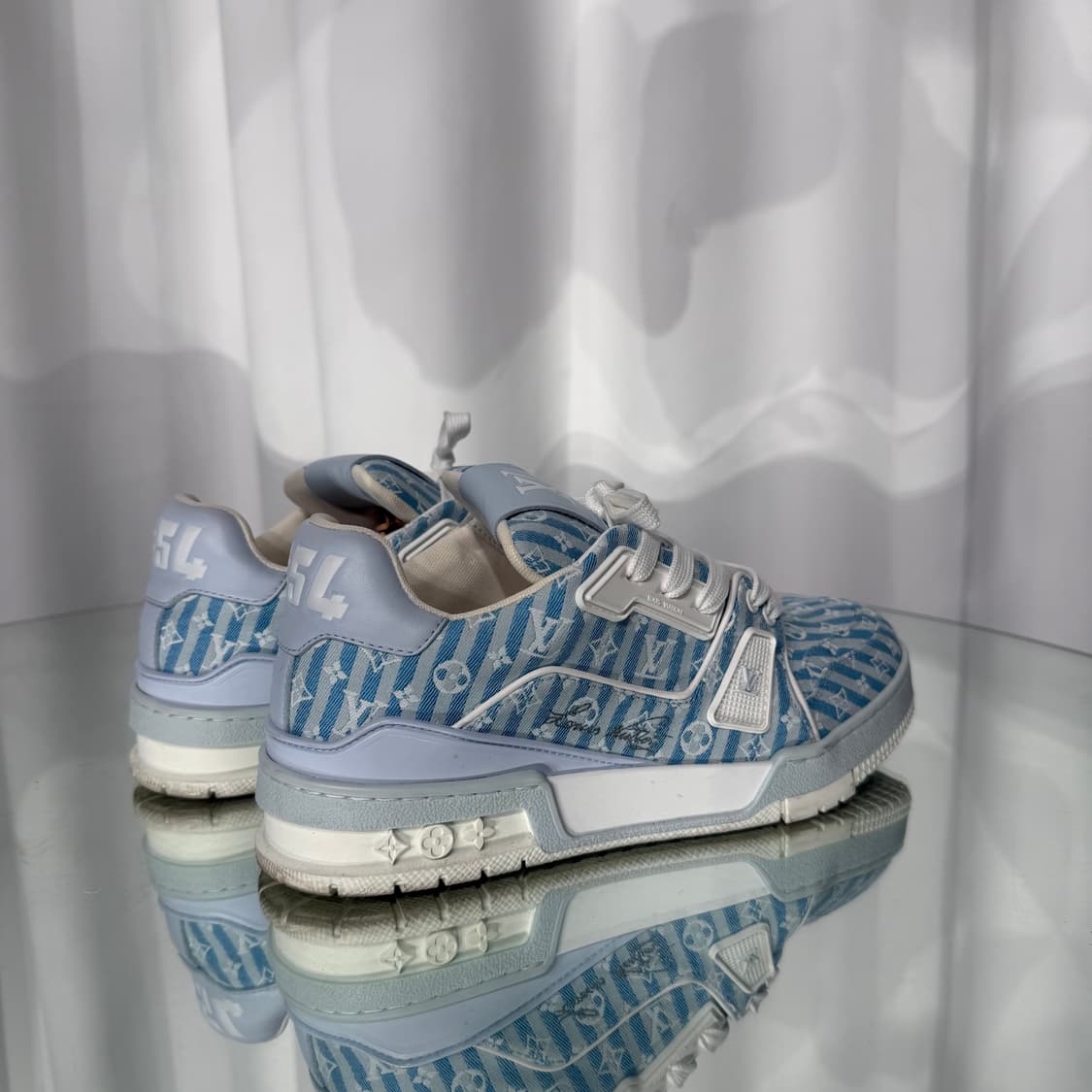 (4) 루이비통 lv 모노그램 #54 트레이너 스니커즈 상품이미지4