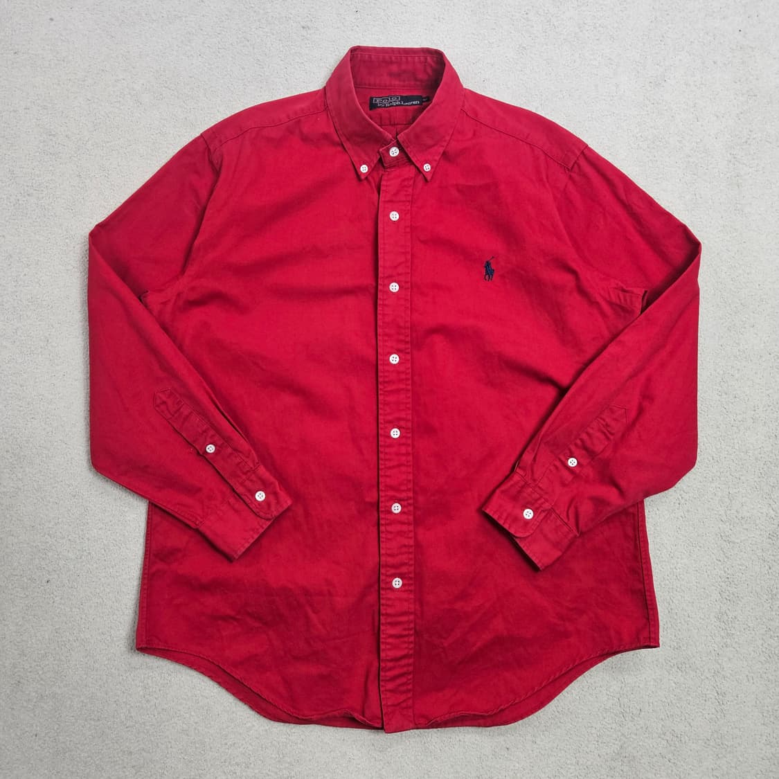 폴로 랄프 로렌 솔리드 셔츠 95 레드 상품이미지1