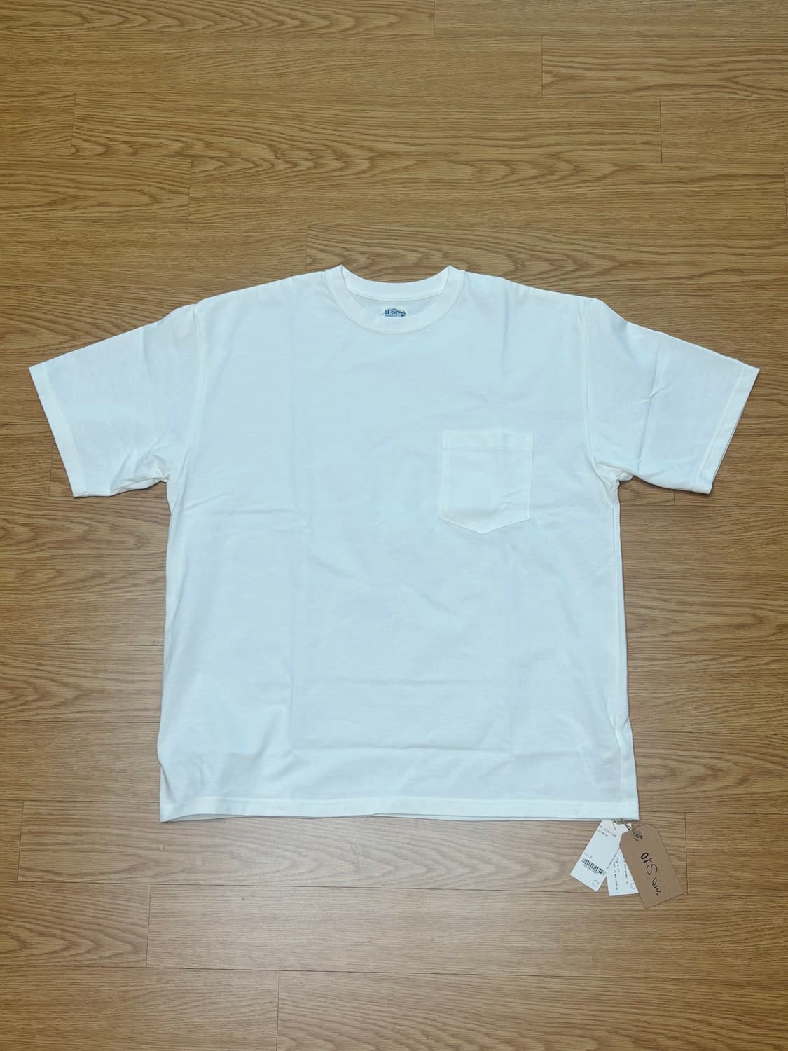 [새상품] 오어슬로우 포켓 반팔 티셔츠 화이트 상품이미지3