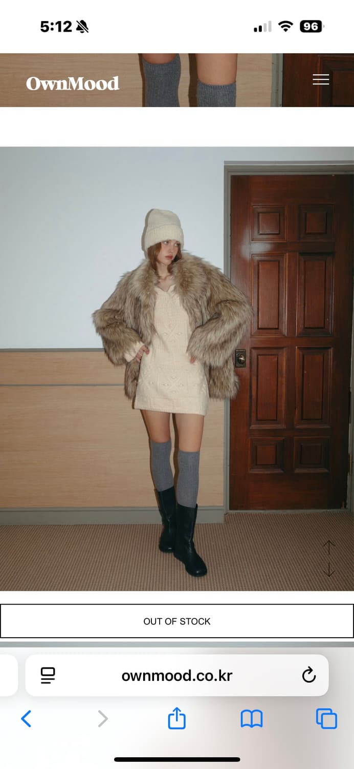 온무드 홀리데이 니트 드레스 상품이미지2