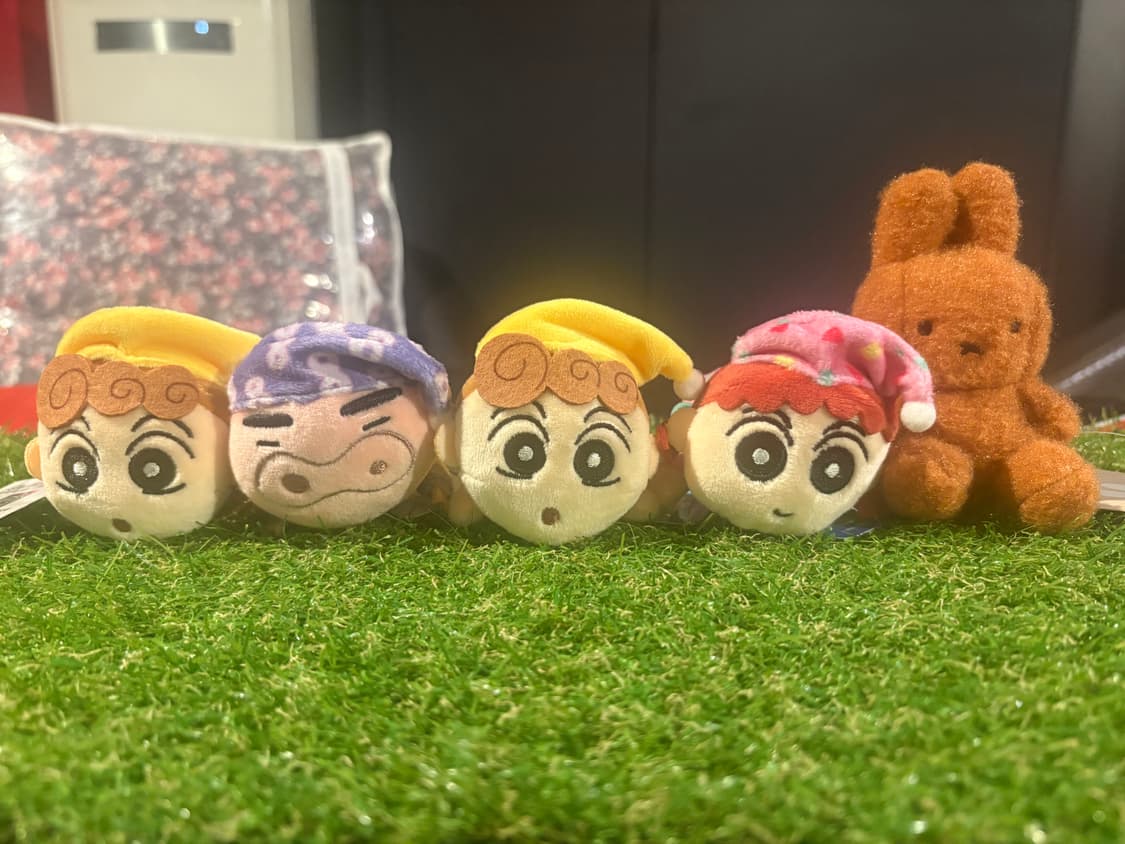 [새상품] 인형키링 5개 일괄 (짱구4+토끼1) 상품이미지1