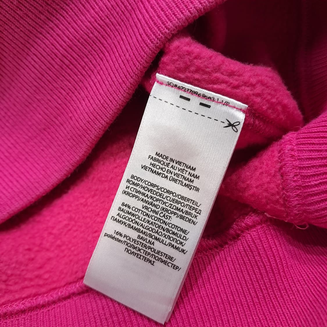 CL866 S 폴로 QR 빅로고 핫핑크 맨투맨 스웻셔츠 상품이미지6