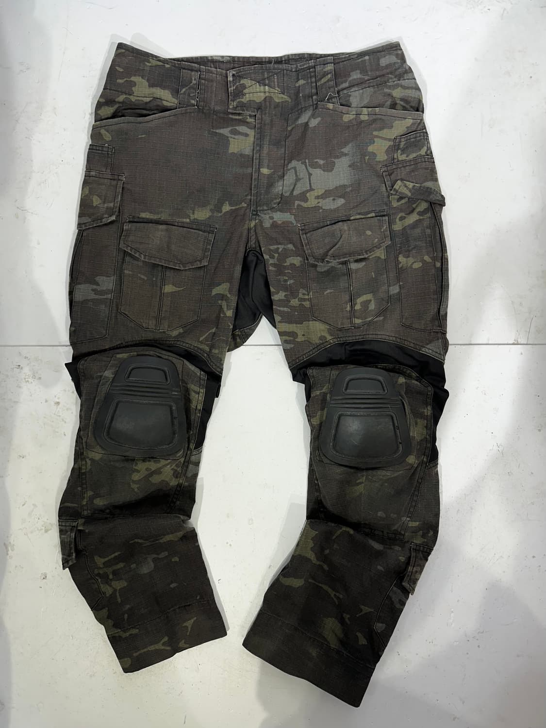 일본 빈티지 카키 바이크 팬츠 밀티러티 카모 카고 팬츠  상품이미지4