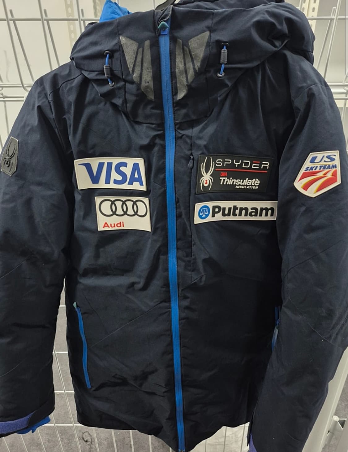 스파이더 정품 남성 95사이즈 스파이더 US스키팀 오리털 패딩 팝니다 상품이미지1