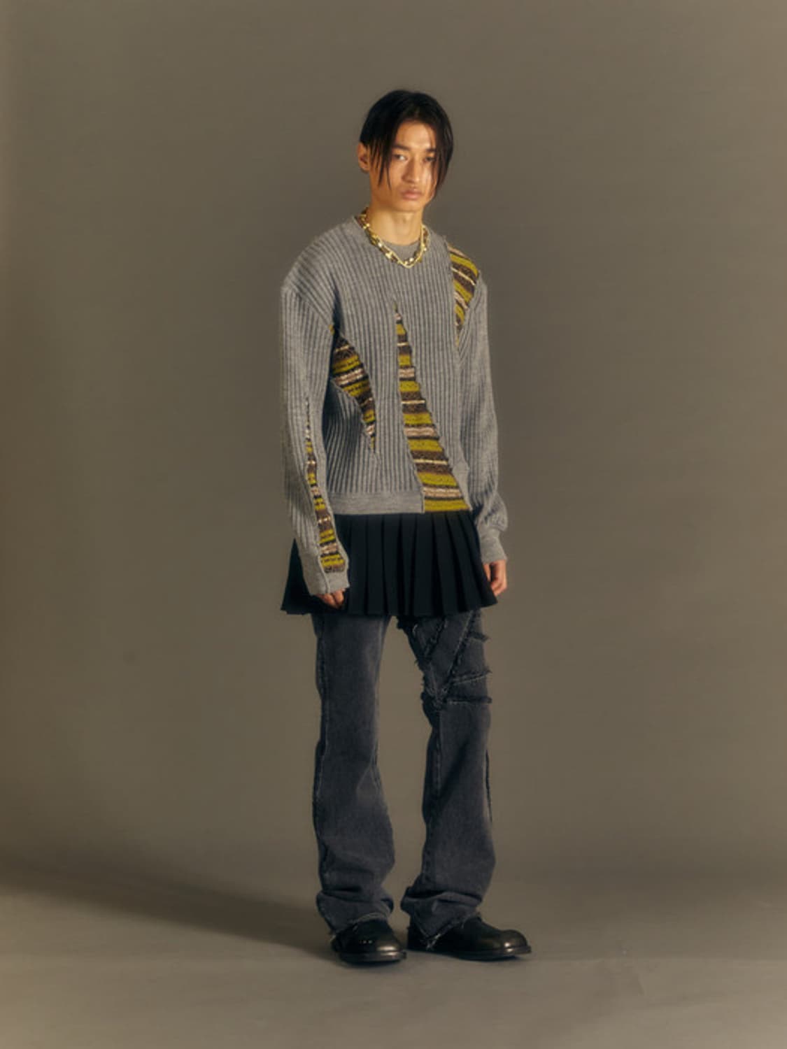 (S급) 앤더슨벨 ADSB 노르딕 크루넥 스웨터 니트 상품이미지6