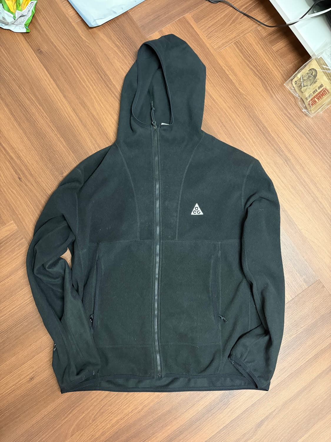 나이키 acg 폴라텍 울프트리 풀 집 탑 블랙 상품이미지1