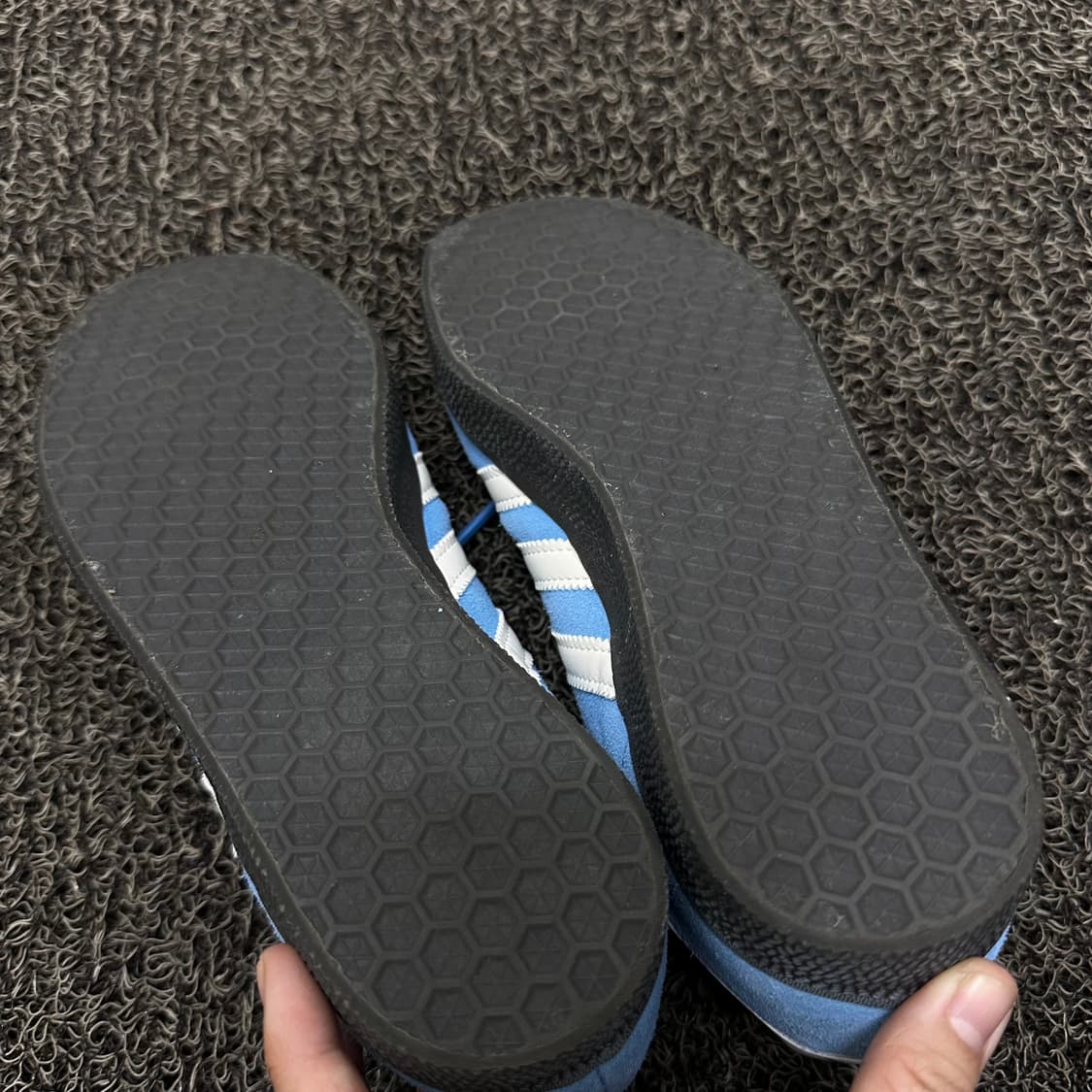 아디다스 여성 가젤 골드 메탈릭 스타이 블루 220사이즈 상품이미지7