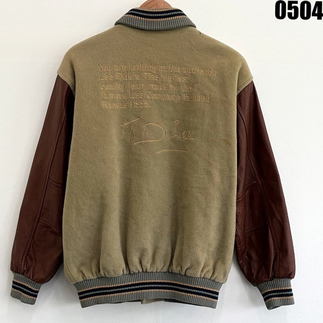 Lee 울 레더 바시티 자켓 95 0605 상품이미지8