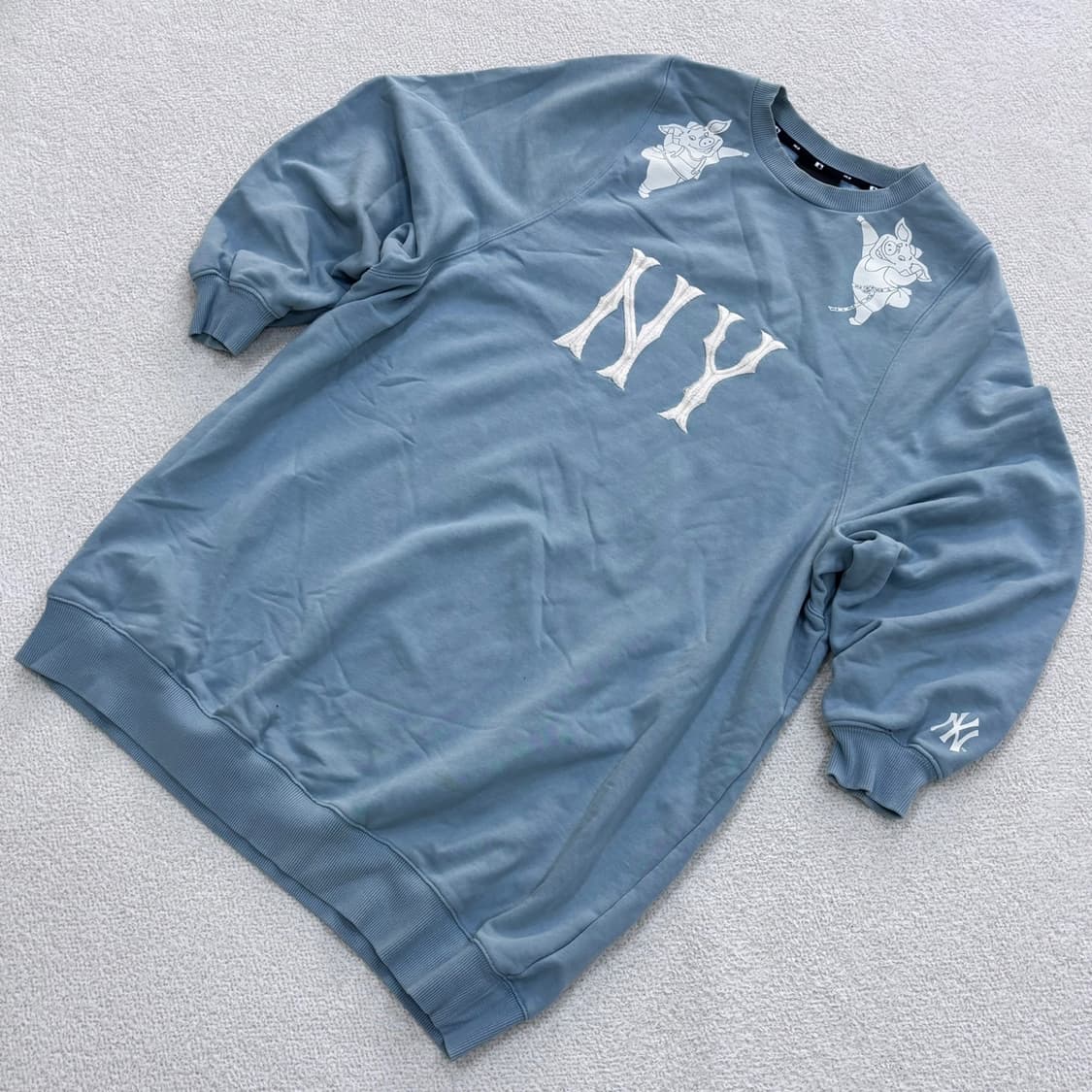 S MLB 빅로고 맨투맨 티셔츠 0323E 상품이미지1