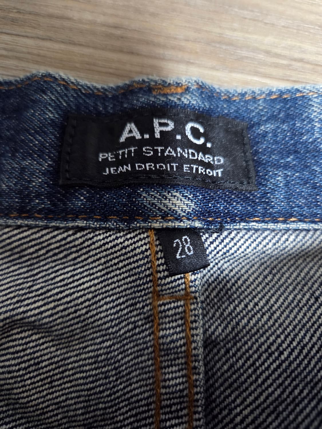 아페세 쁘띠 스탠다드 28 데님 청바지 빈티지 상품이미지5