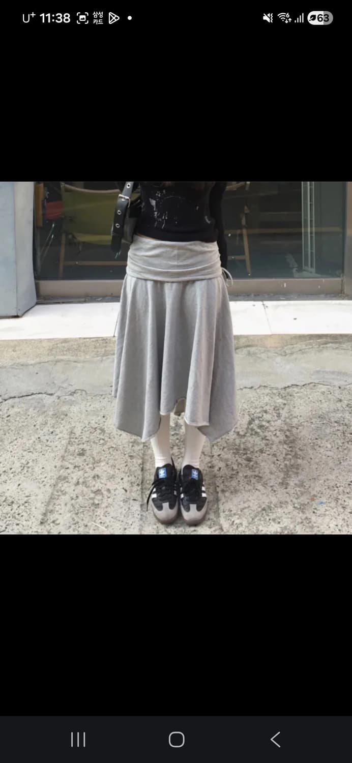 바이너리원 이즈이즈 언발 레이어드 스커트 원가 48000원 상품이미지7