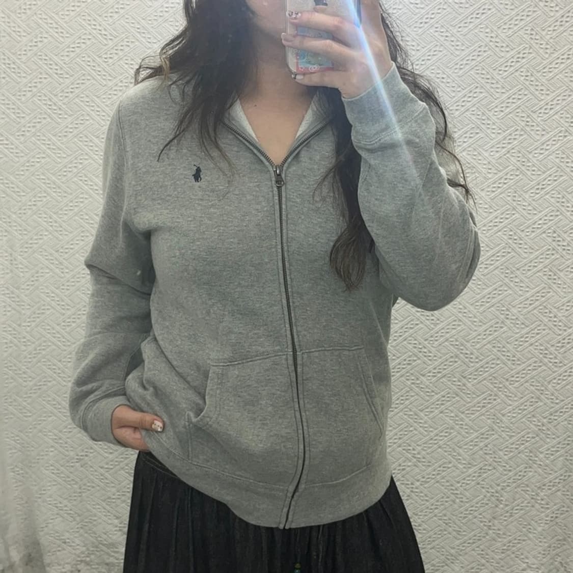 폴로 랄프로렌 자수로고 약기모 후드집업 95 C05951 상품이미지1
