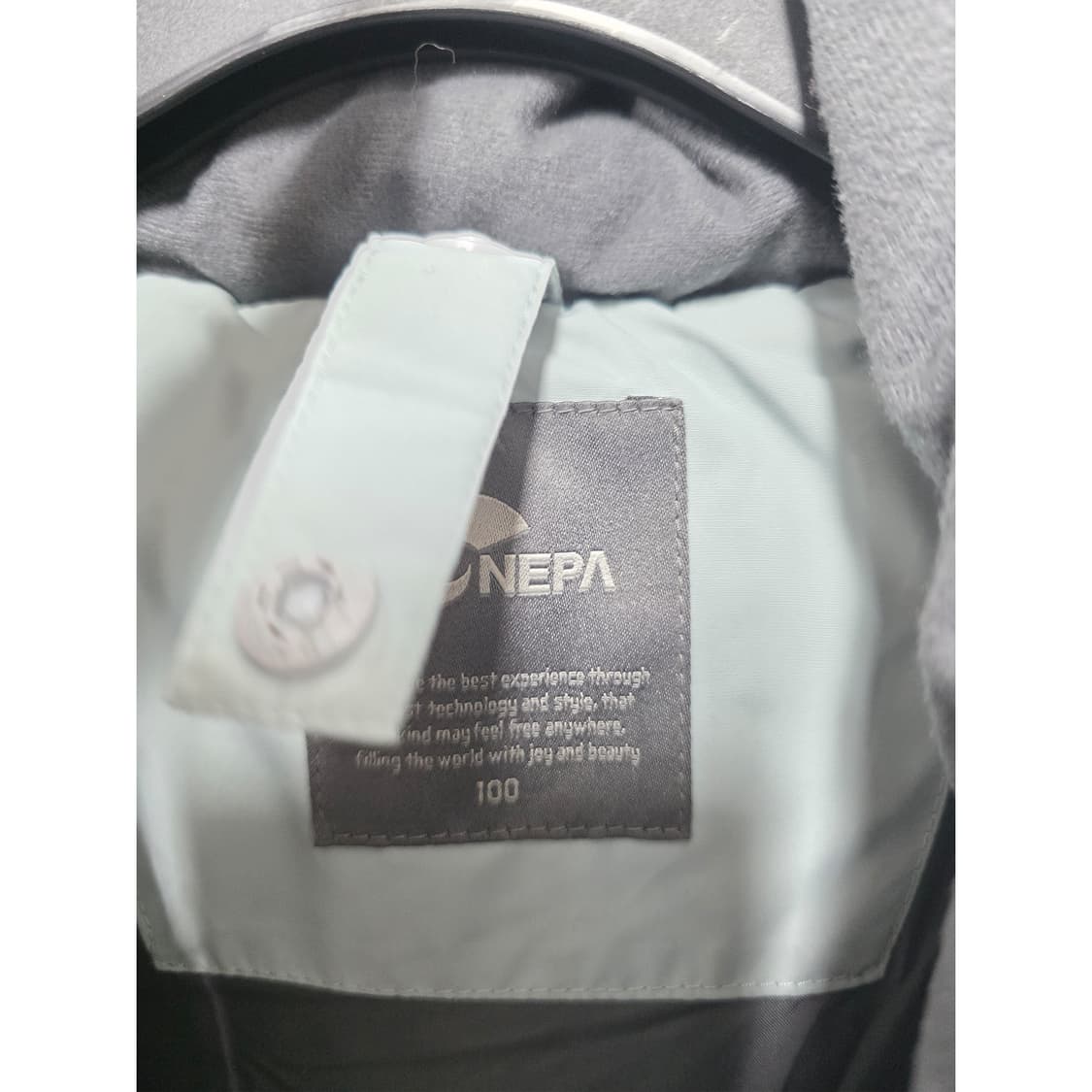 택포) 19s 네파 민트색 구스다운 롱패딩 L 상품이미지2