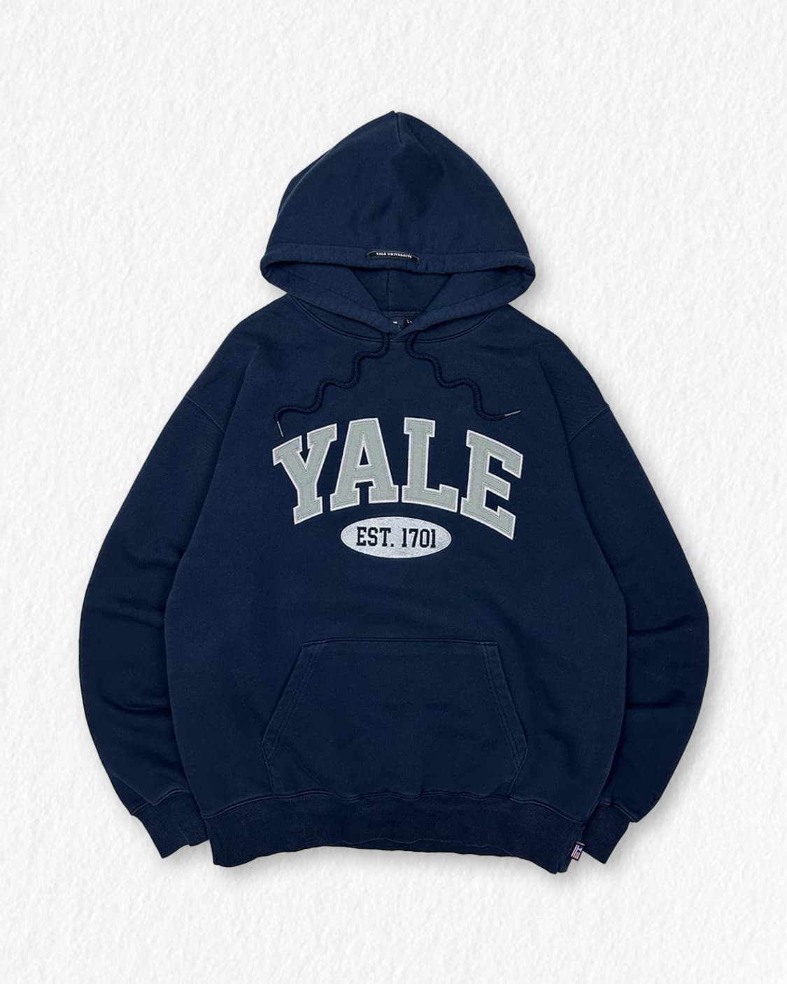 예일 빅로고 후드티 네이비 상품이미지1
