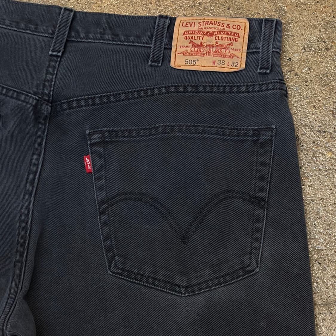 00s 미국 빈티지 리바이스 505 블랙진 청바지 상품이미지7