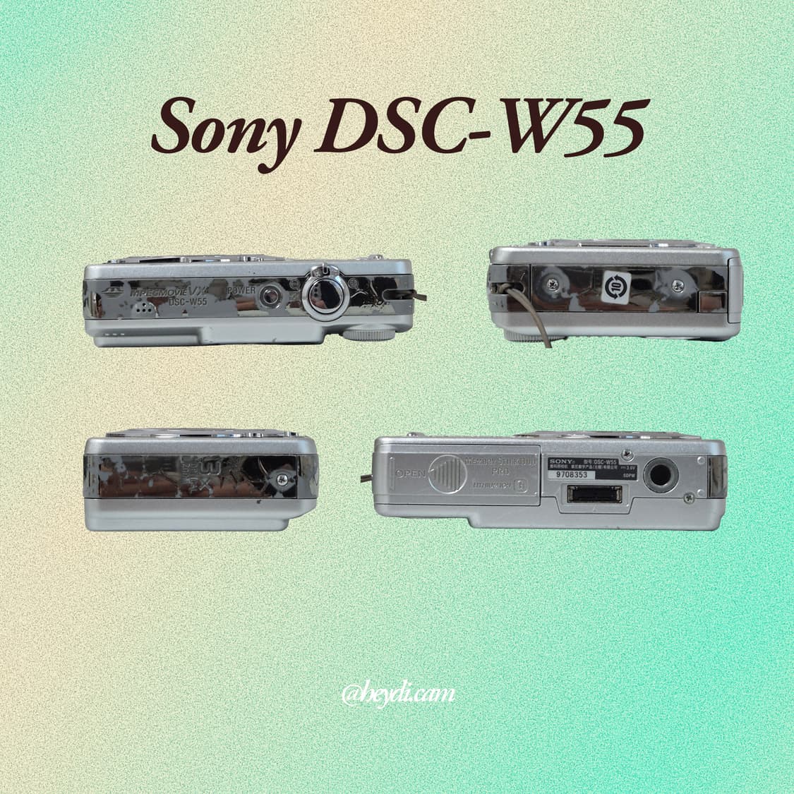 소니 사이버샷 W55 실버 !! (Sony DSC-W55) 상품이미지3