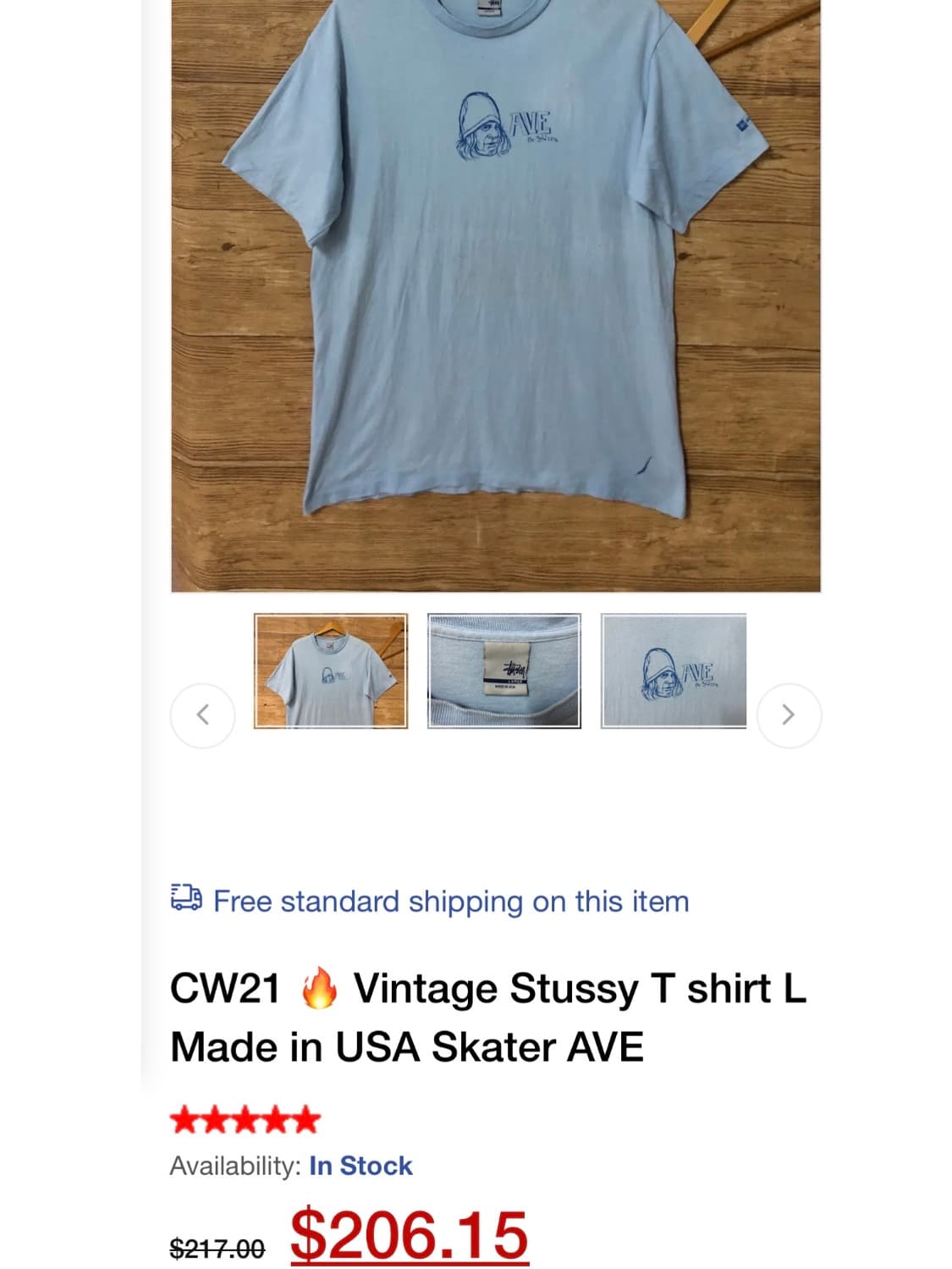 00's 스투시 반팔 상품이미지6