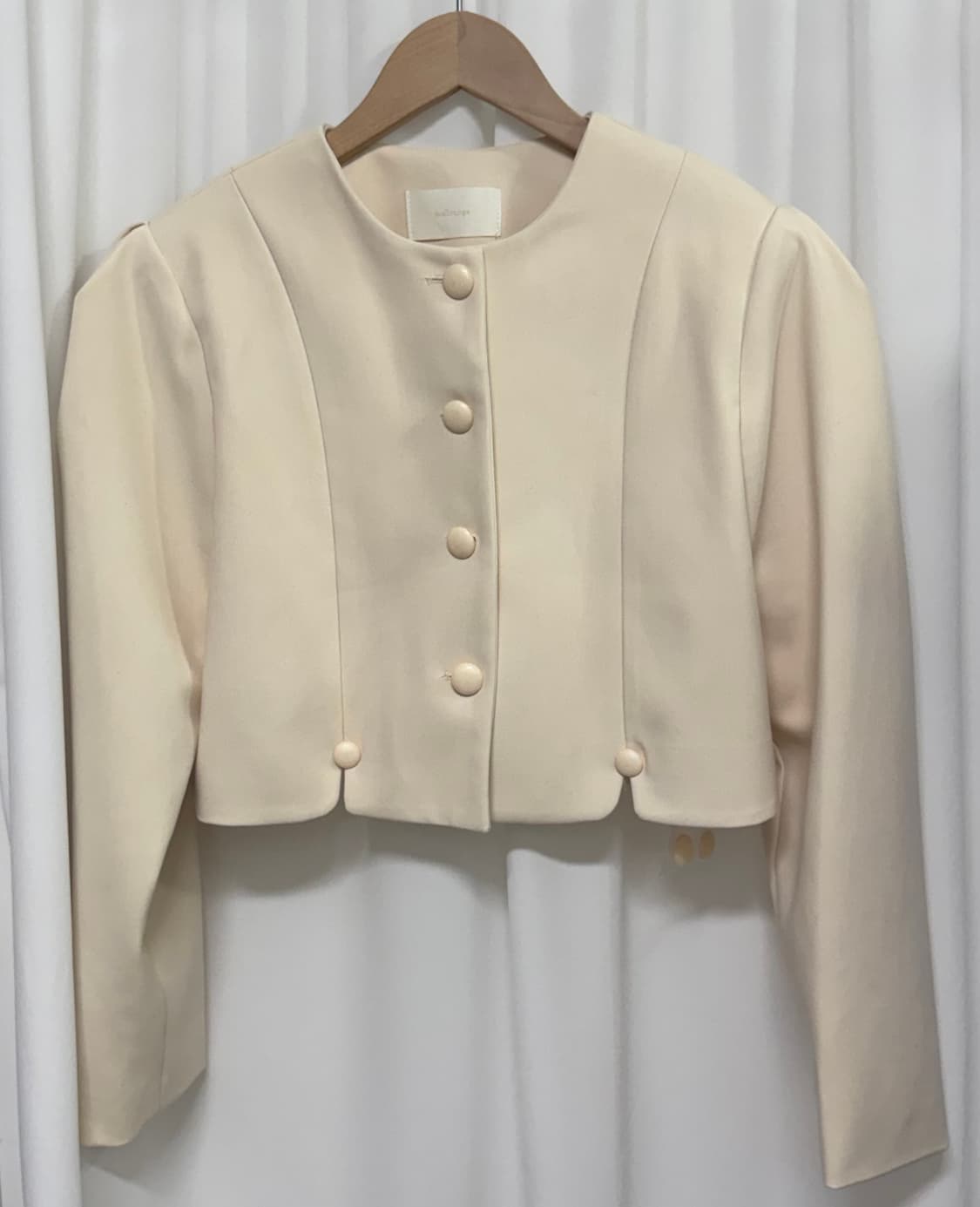 [새상품] 멜라운지 옐로우 크롭 자켓 상품이미지3