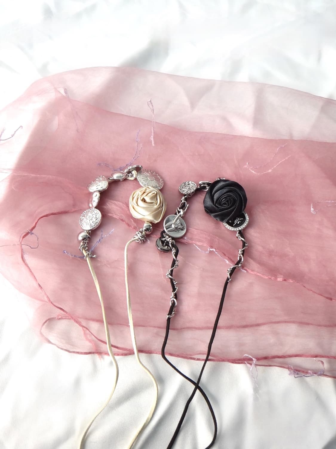 Rose charm fairy choker 상품이미지3