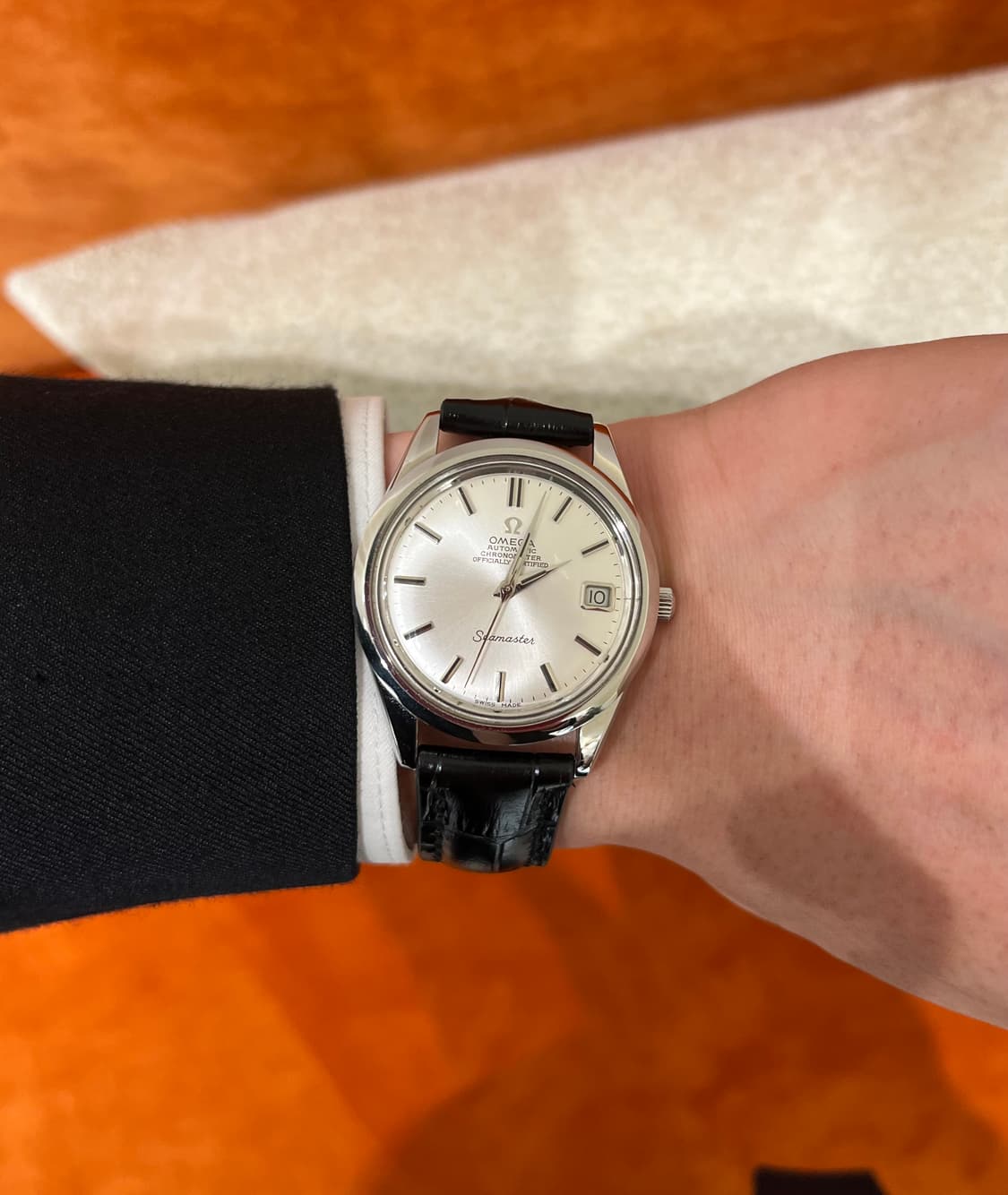 빈티지 오메가 씨마스터 크로노미터 (화이트 실버)오토매틱 상품이미지2