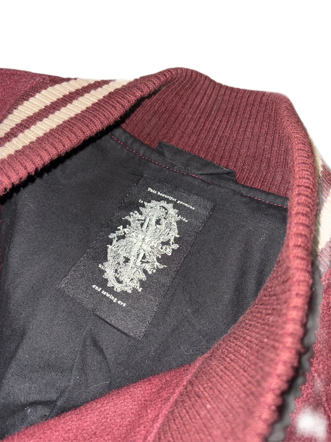 가죽 바시티 빈티지 자켓 상품이미지5