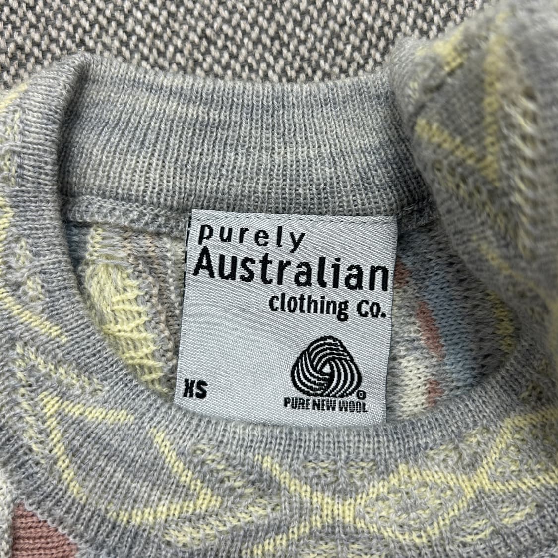 빈티지 퓨어울 케이블니트(XS) 상품이미지2