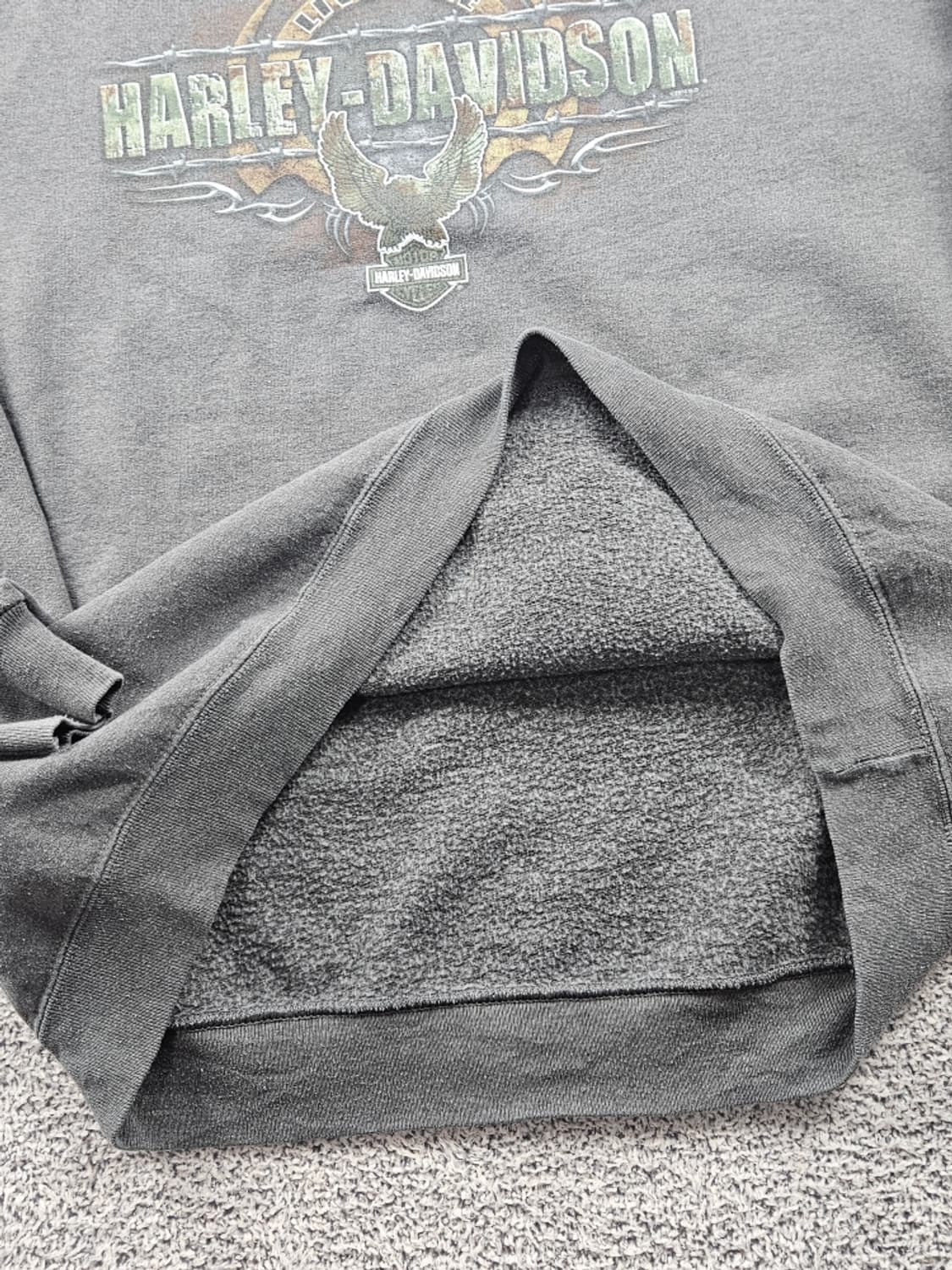 할리데이비슨 레드락 캐나다 샬롯타운 맨투맨 스웻 셔츠 (L)/ 10940 상품이미지10