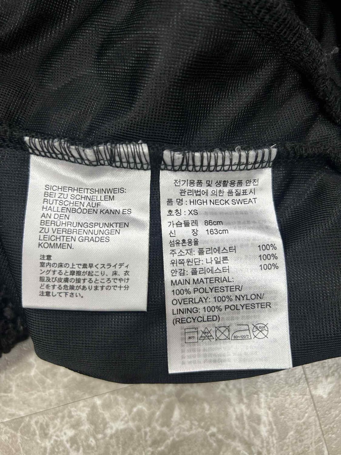 아디다스 플리스 포켓 블랙 웜업 맨투맨(XS) 상품이미지5