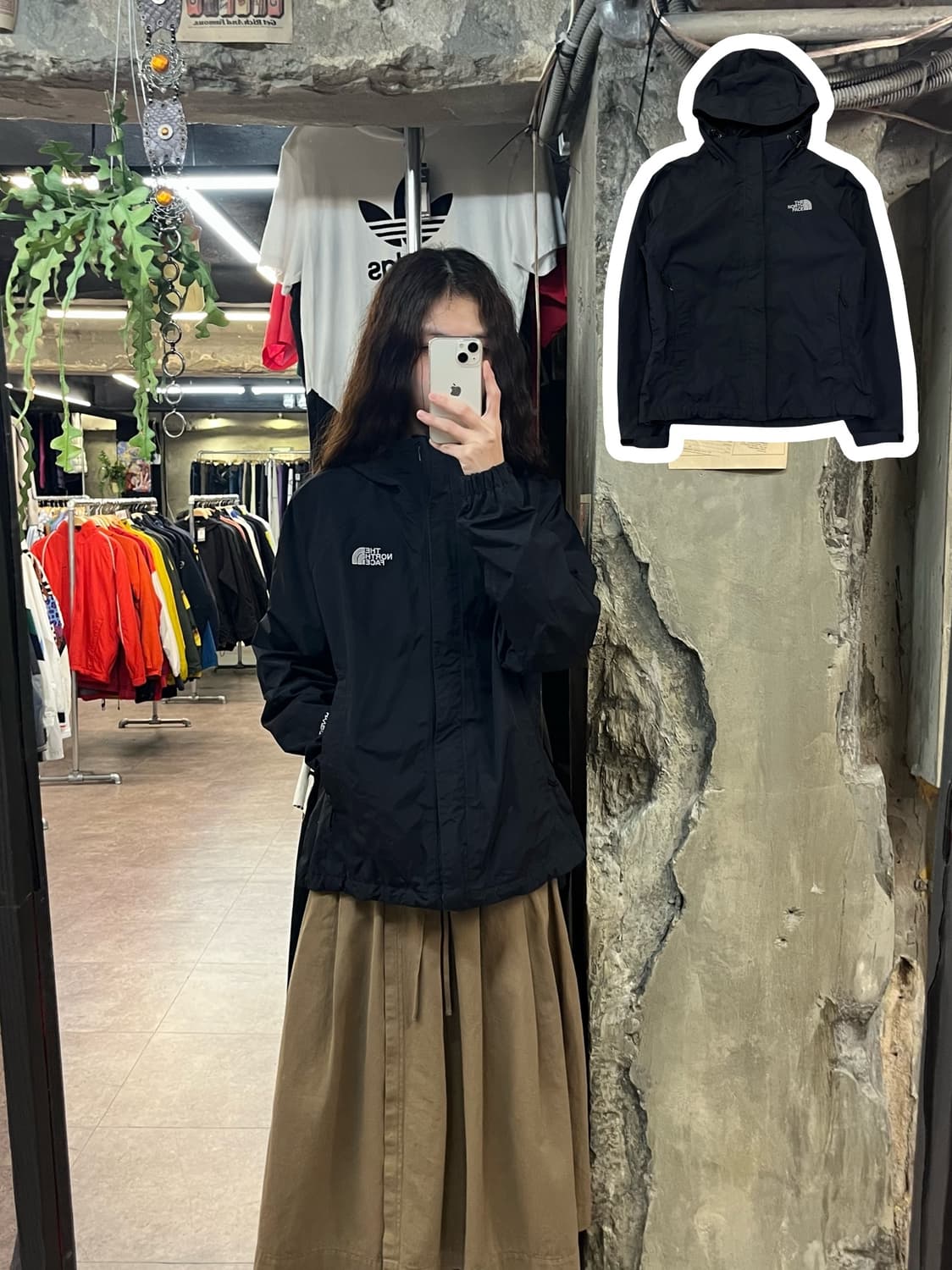 노스페이스 바람막이 블랙 M #csz1952 상품이미지1