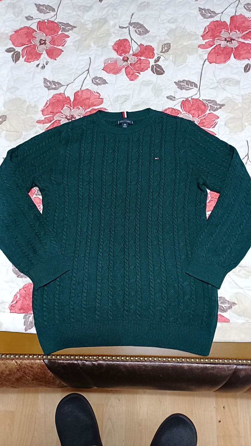 타미힐피거 꽈배기니트 여성66 가슴50 기장66 상품이미지1