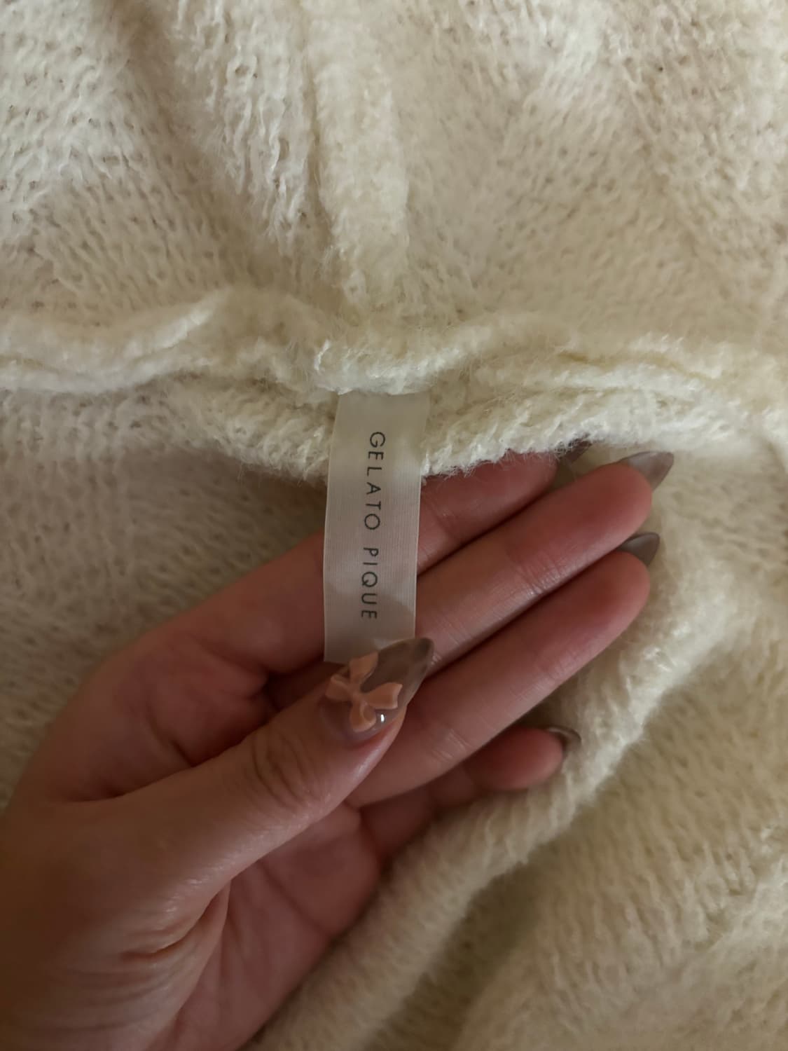 젤라또피케 우사미미 가디건 아이보리 상품이미지3