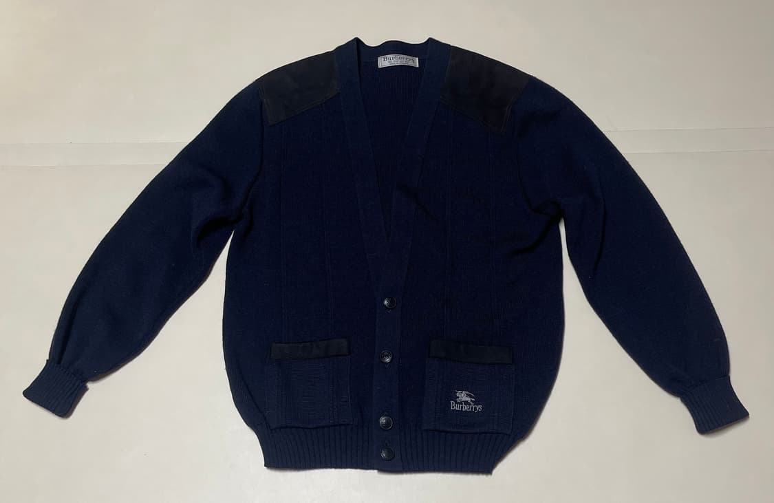 버버리 90‘s 코만도 울 가디건 상품이미지1