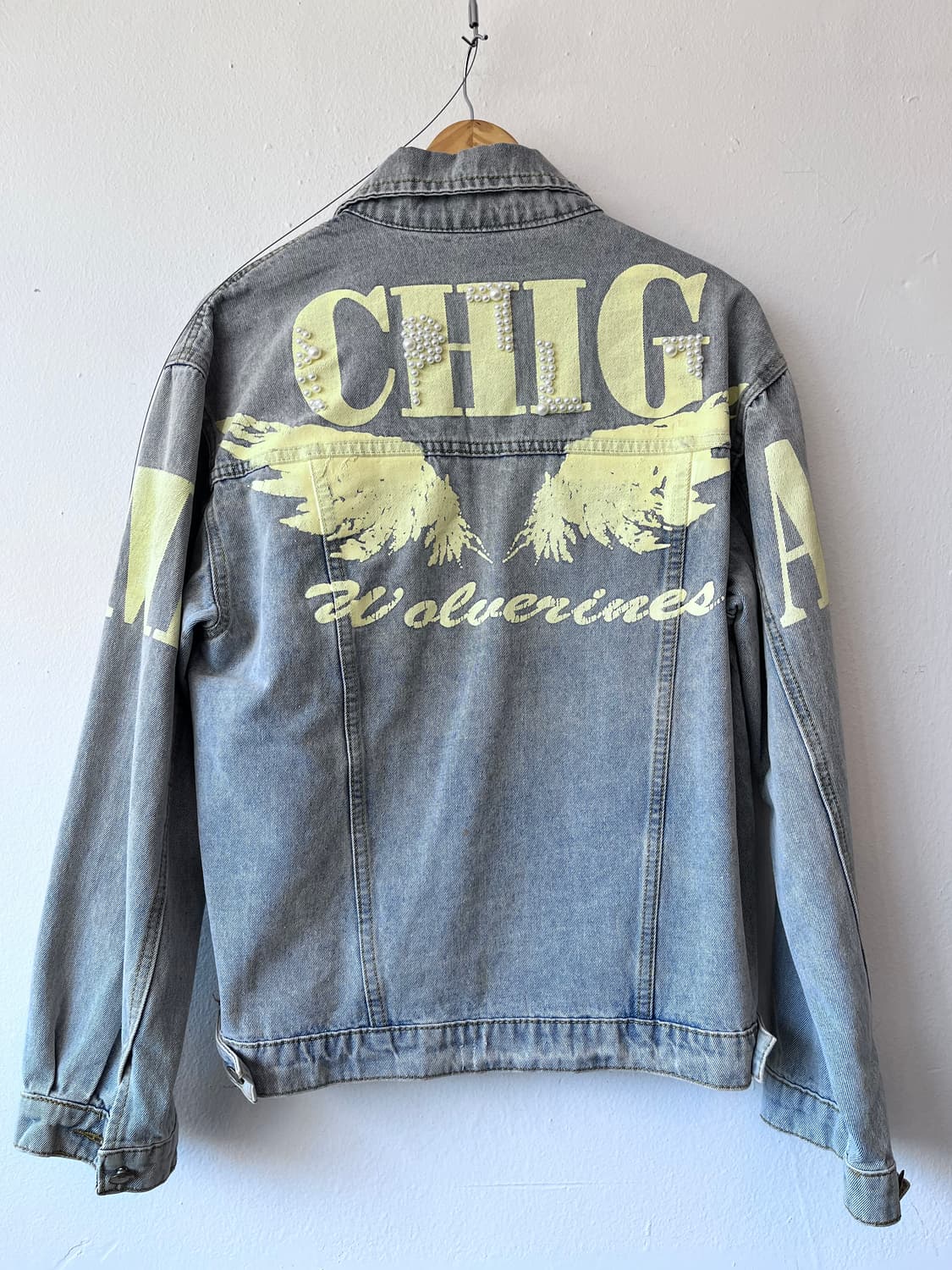 쇼핑몰 여성 루즈핏연청데님자켓 상품이미지3