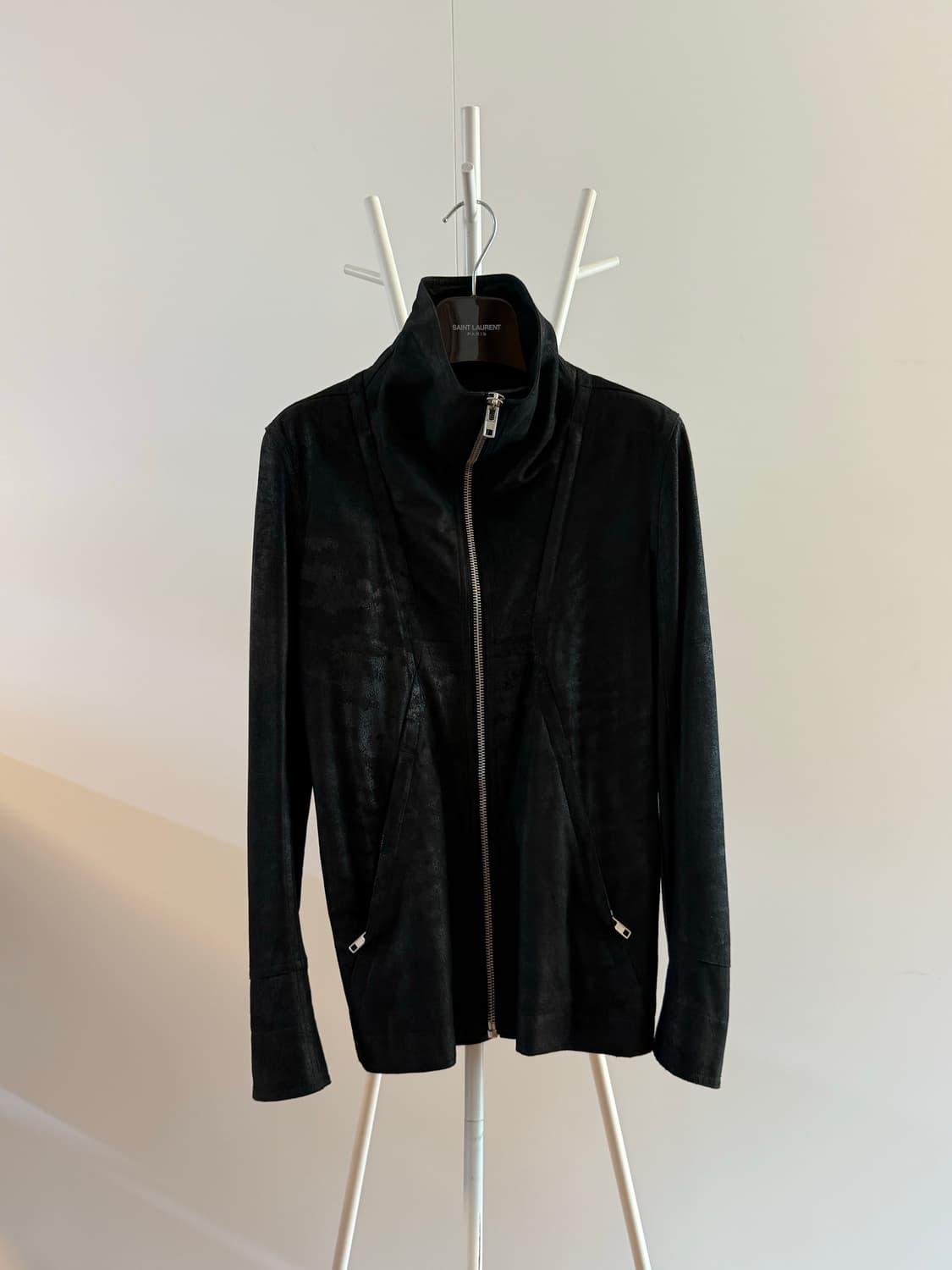 램 레더 하이 넥 자켓 상품이미지1