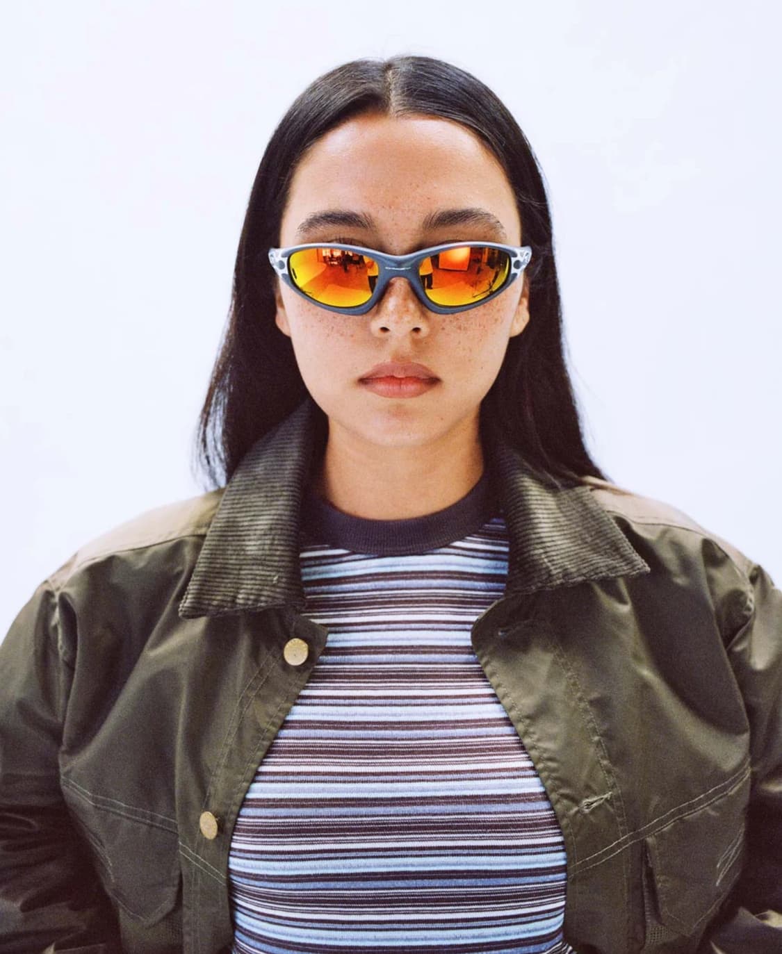 오클리 팩토리 팀 x 브레인 데드 스트레이트 자켓 99 선글라스 X-실버 상품이미지3