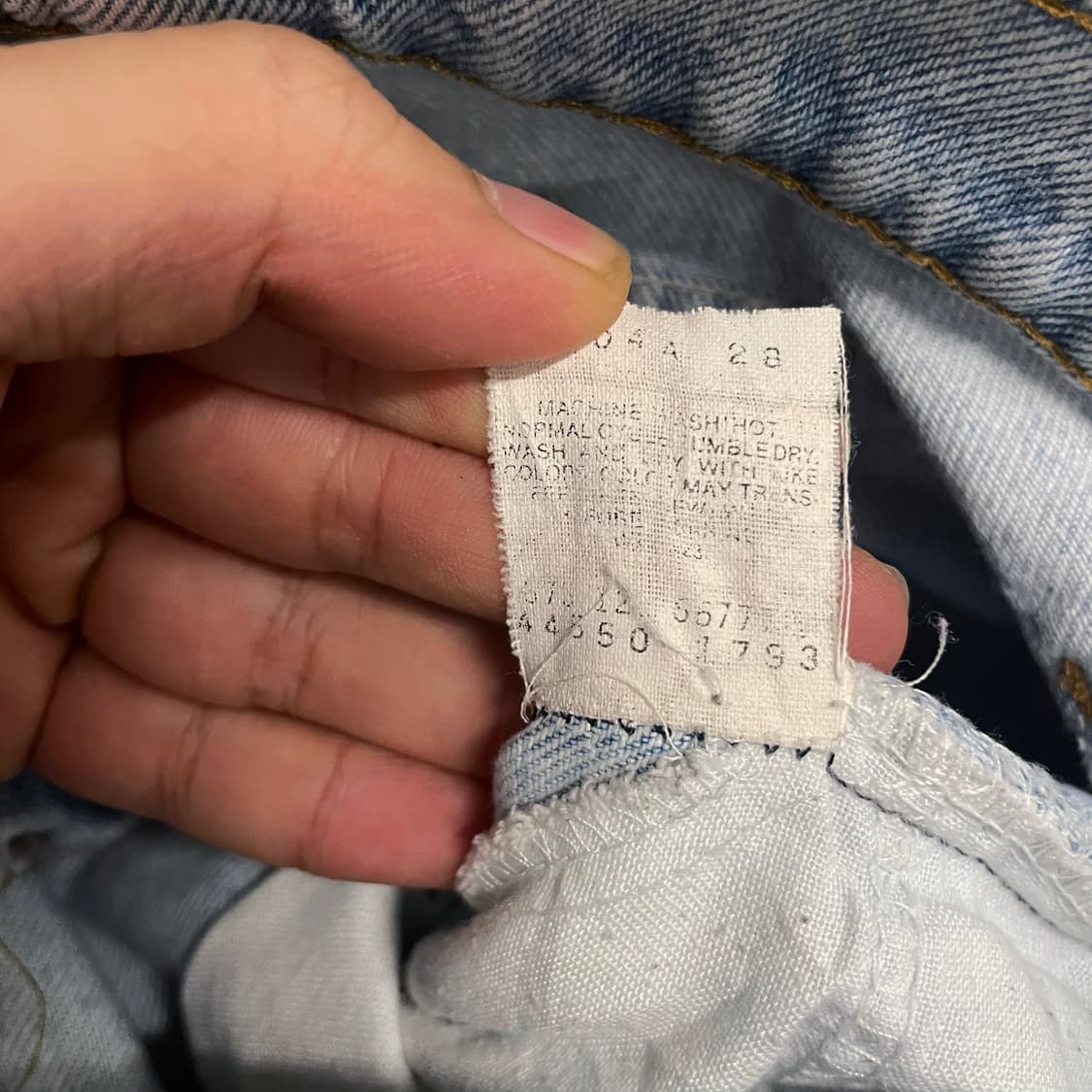 90s 리바이스 얠로우 탭 Made in USA 데님 팬츠 상품이미지8