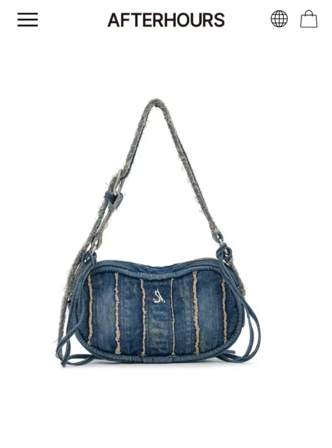 애프터아워즈 데님 숄더백 상품이미지1