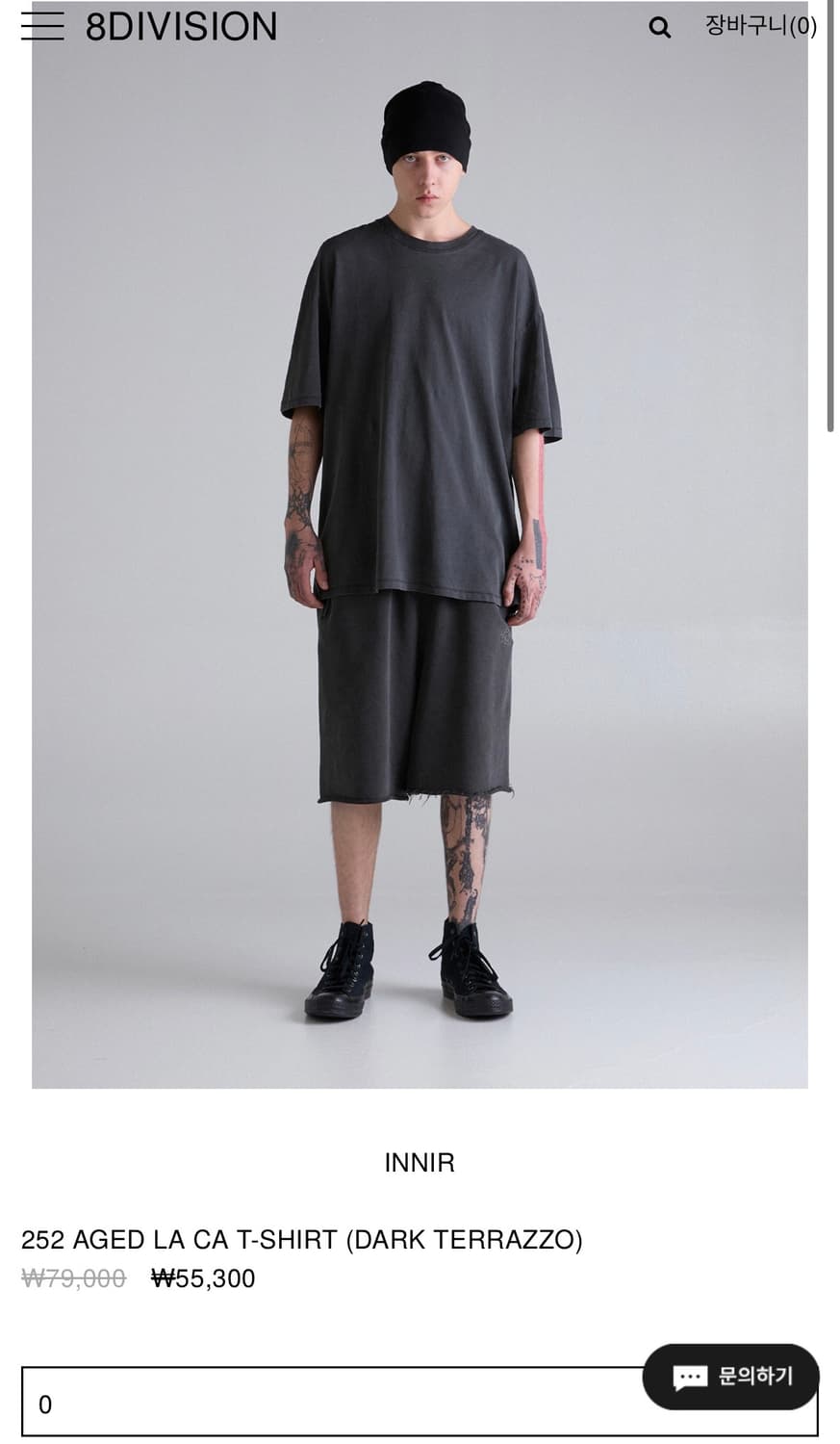 [os] innir 252 AGED LA CA T-SHIRT 이니어 상품이미지5