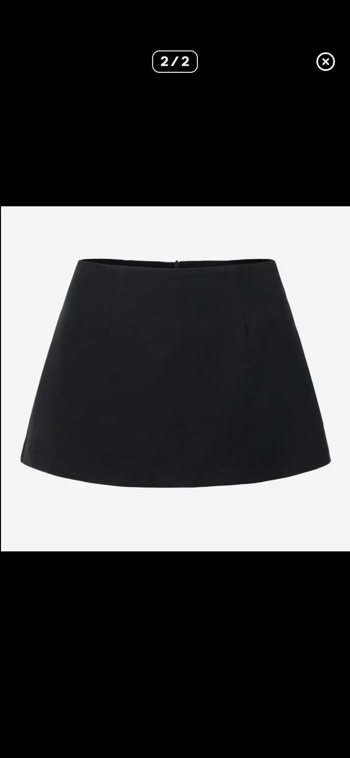 카키포인트 블랙 미니스커트 새상품  Mini Skirt Pant 상품이미지3