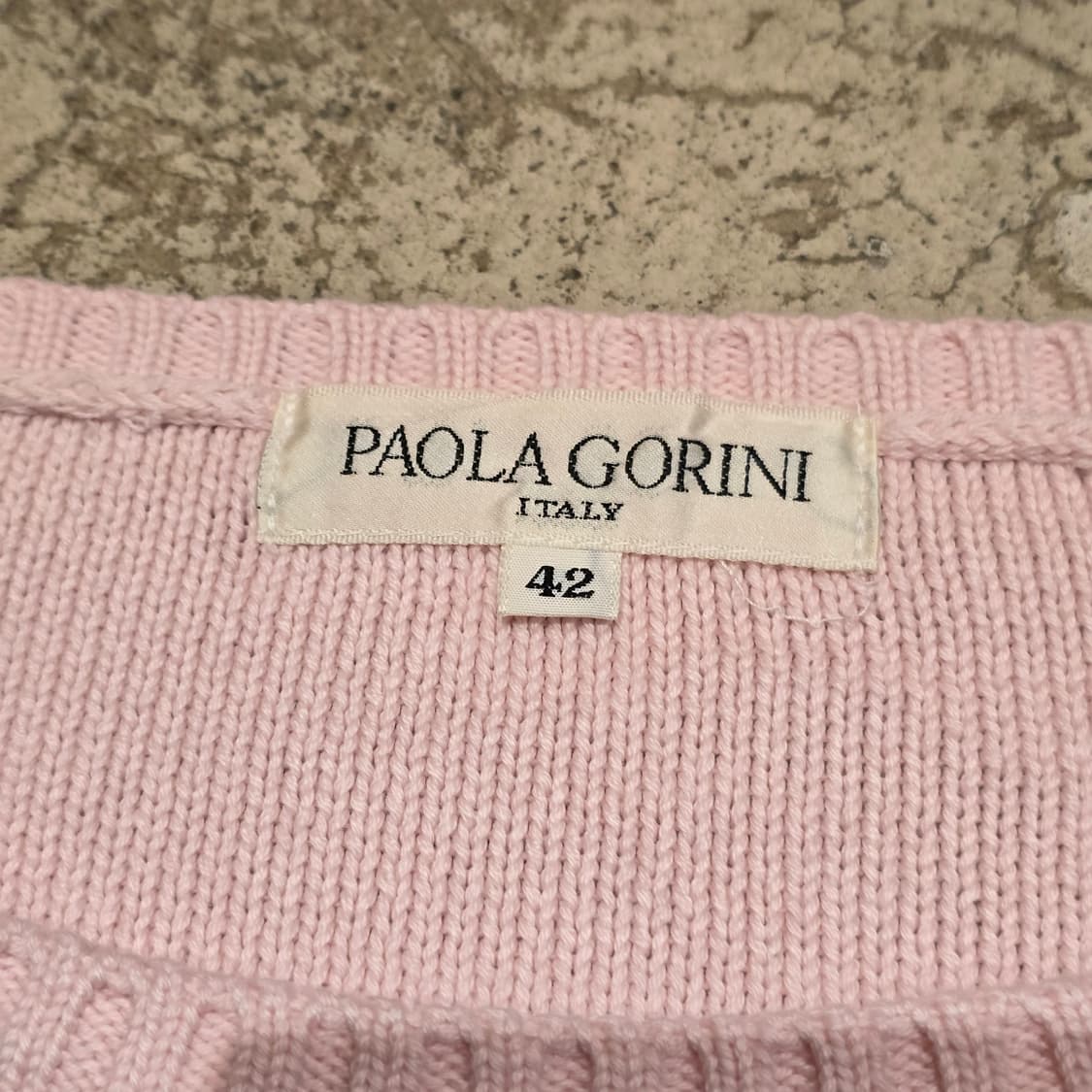 파올라 고리니 케이블 반팔 니트 상품이미지4