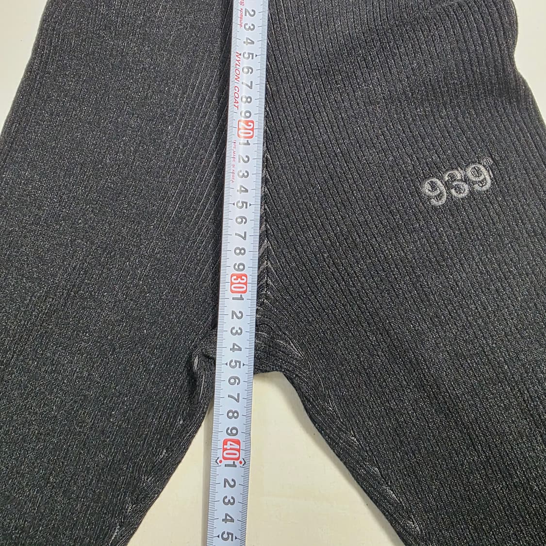 1163 아카이브볼드 골지 니트 팬츠 블랙 S 데일리룩 상품이미지6